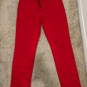 Abercrombie & Fitch Men's Bold Red Chinos